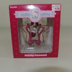 HELLO KITTY Vintage Christmas Decoration Ornament In Original Box Pink Star